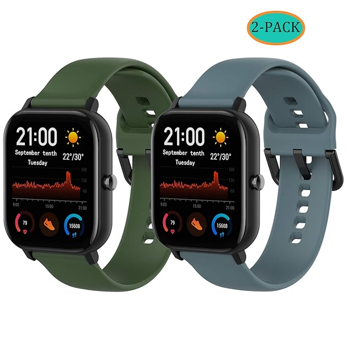Amazfit GTS Correa de Silicona de 20 mm de liberación rápida para ...