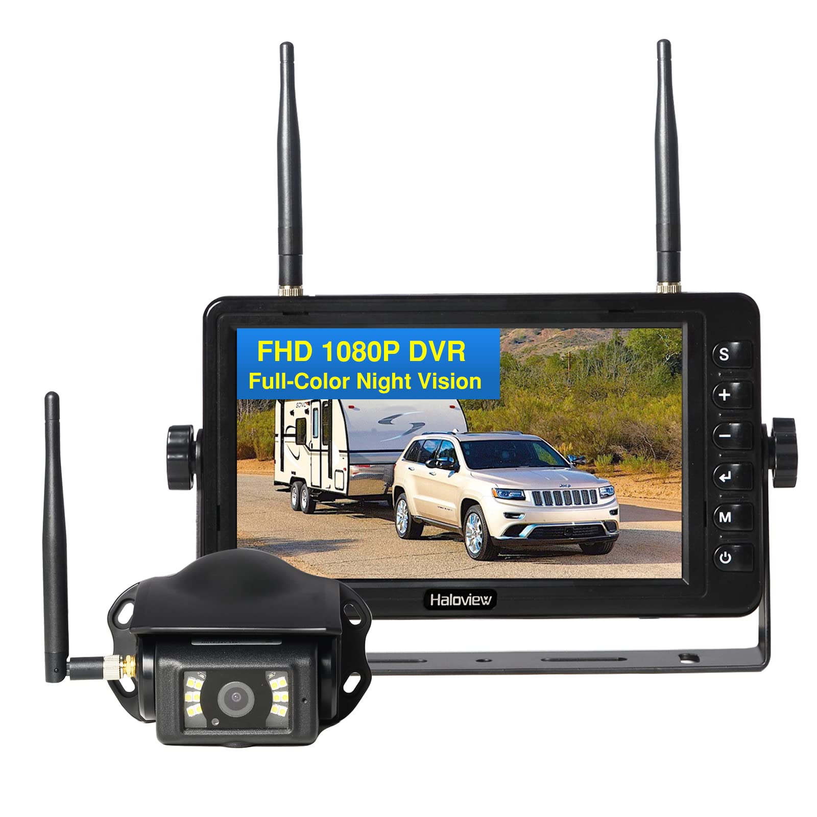 Photo 1 of Haloview BT7 RV Backup Camera Wireless FHD 1080P DVR Rearview Full-Color Night Vision Cam and 7" Monitor System Adapter for Furrion Pre-Wired RV,Truck,Trailer,Truck,Camper,Van,Pickup