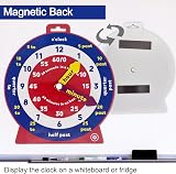 Temple Lodge Early Learning Teaching Clock with Moveable Hands 20cm Magnetic view 4