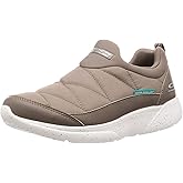 Skechers Women's BOBS Sport Sparrow - Dewy Days Slip On Sneaker, Taupe, 9