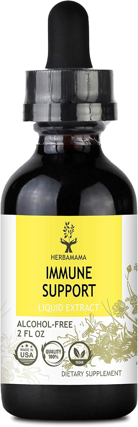 Immune Support Liquid Extract 2 fl oz | All-Natural Dietary Supplement | Herbal Formula | Strengthens The Immune System | Echinacea, Elderberry, Goldenseal, Ginger: Health & Personal Care