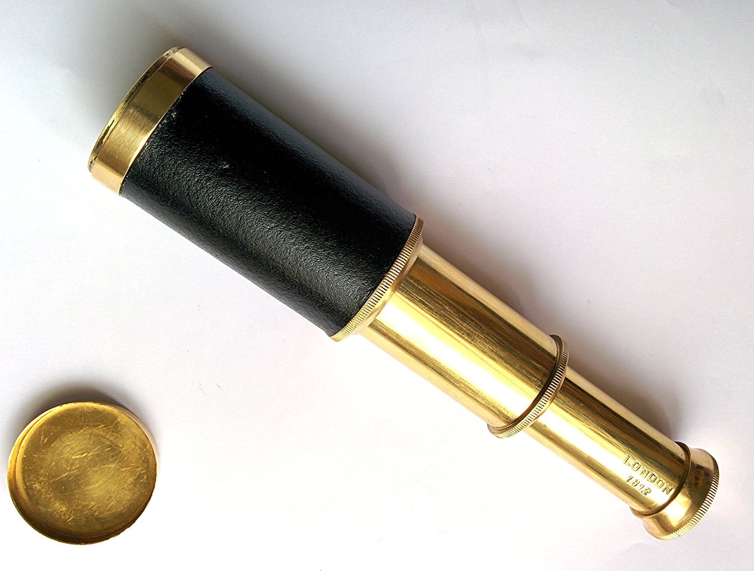 Buy 6 inch Pocket Brass Telescope with Lens Cover. Vintage Style Online