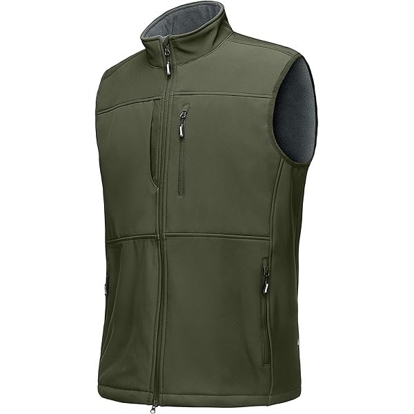 MFH Allround Soft Shell Vest OD Green size S at Amazon Men's