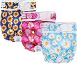 Pet Soft Washable Dog Nappies Female 3 Pack Large Incontinence Pants