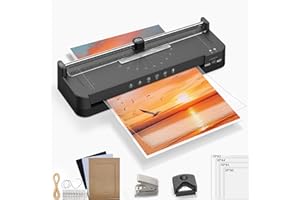 Locamp Laminator Machine,13-Inch,A3 Thermal Laminating with 50pcs Laminating Sheets&Accessories Office Desktop Laminate Machine,for Teachers Personal (BLACK-FN337)