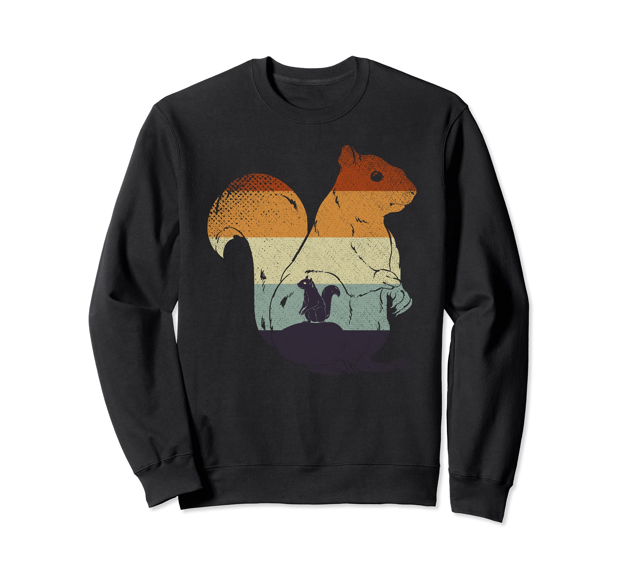 Forest Animal Squirrel Lover Wildlife Retro Squirrel Sweatshirt