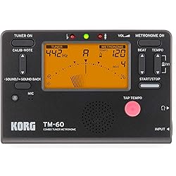 Korg TM60BK Tuner Metronome, Black