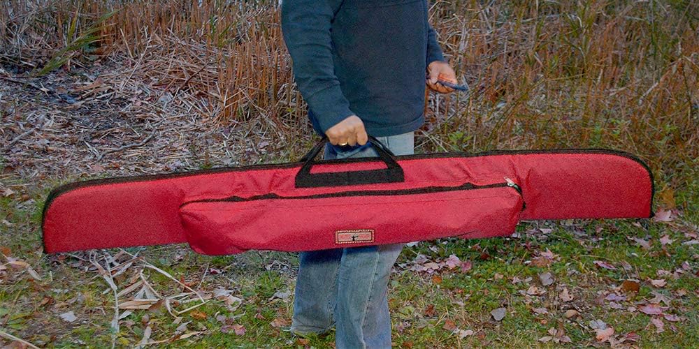 UNIVERSE ARCHERY Cordura Recurve Bow Bag | Heavy Duty Hunting Long Bow Case | Arrow & Bow Cordura Case | Archery Lightweight Recurve Bow Bag with Pocket (160 X 21 cm) (Red) : Sports & Outdoors