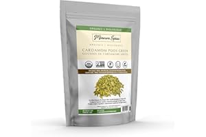 Cardamom Pods Green, Premium-Quality Cardamon, Vegan, Kosher, and Non-GMO, Must-Have Spices and Seasonings, 1 Pound - Minerva