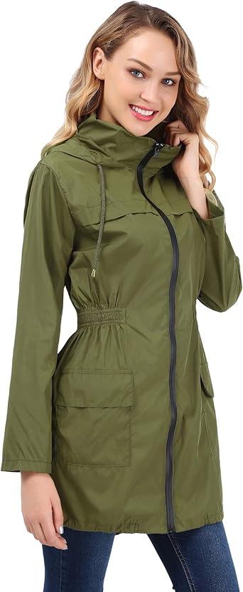 fisoul outdoor hooded rain jacket