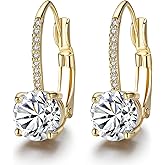 Huggie Stud Earrings for Women Hoop Earrings Multicolored Crystal Elements Fashion Bridal Jewelry