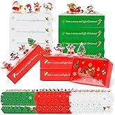LOKIPA Christmas Bakery Boxes, 18 Pieces 3 Styles Christmas Cookie Candy Treat Boxes with Window for Xmas Party Favor Pastries, Cupcakes, Cookies, Donuts, Gift Wrapping