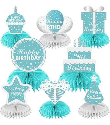 Teal & Silver Glitter Birthday Tablecloth (2-Pack) - 70x42 Inch Disposable Plastic Party Table Cover - View #3