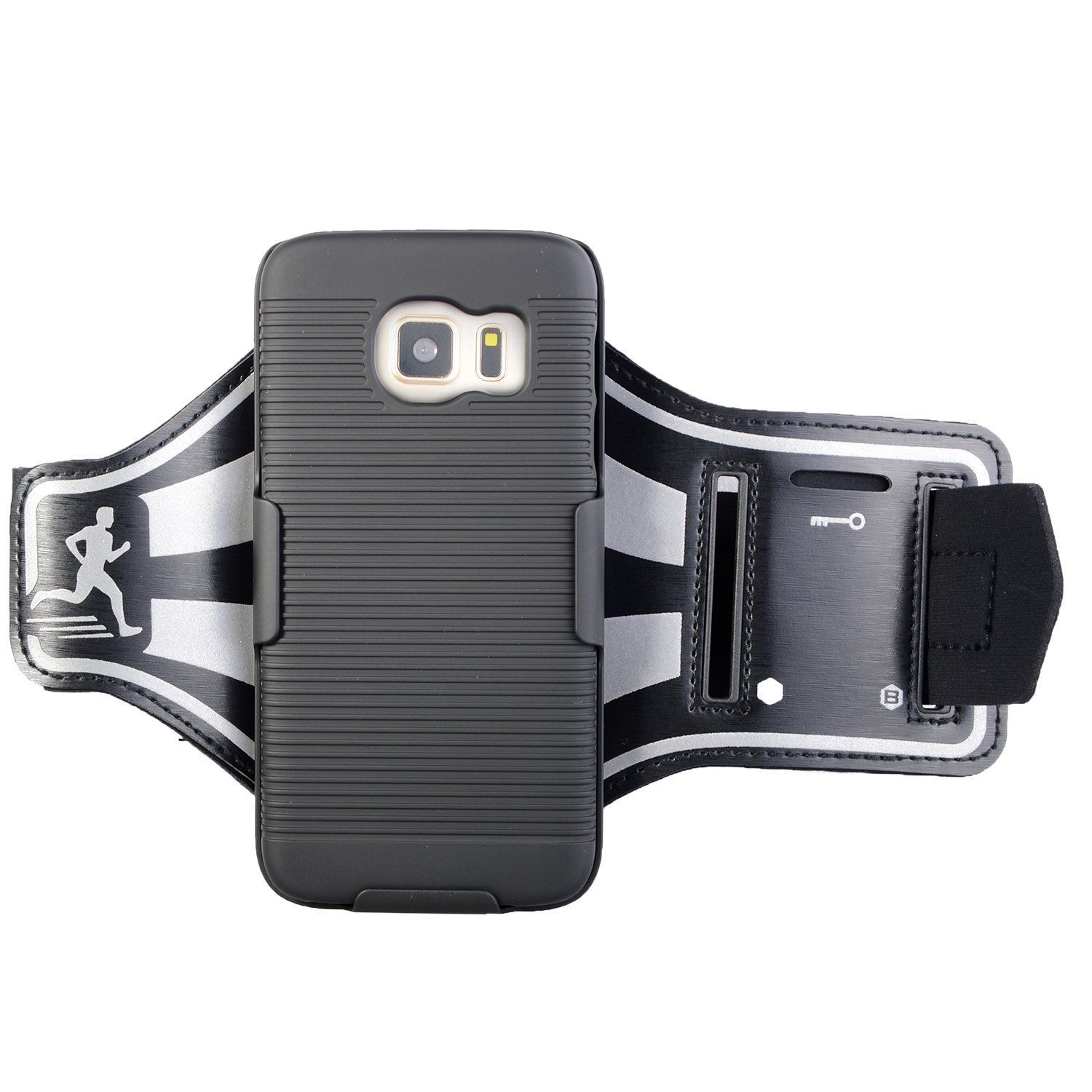 Samsung Galaxy S7 Edge Armband, Egrace Sports Armband With Holster Case For Workouts Exercise (S7edge)