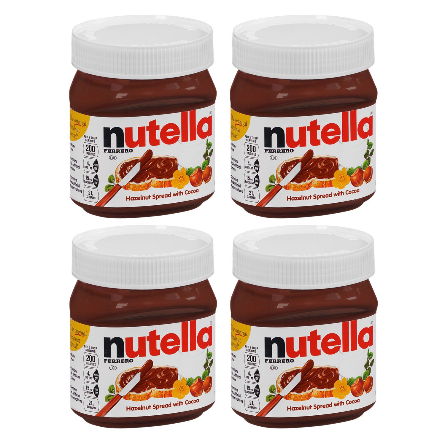 Nutella Hazelnut Spread 13 oz. Jar - Pack of 4