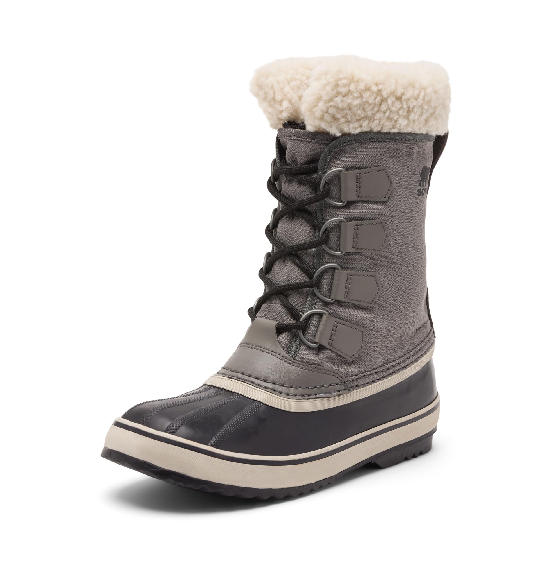 SOREL Women’s Winter Carnival Waterproof Boot – Quarry, Black – 8.5