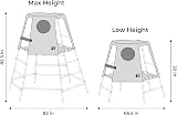 TP Toys Explorer Metal Climbing Frame with Den and Platform Blue view 7