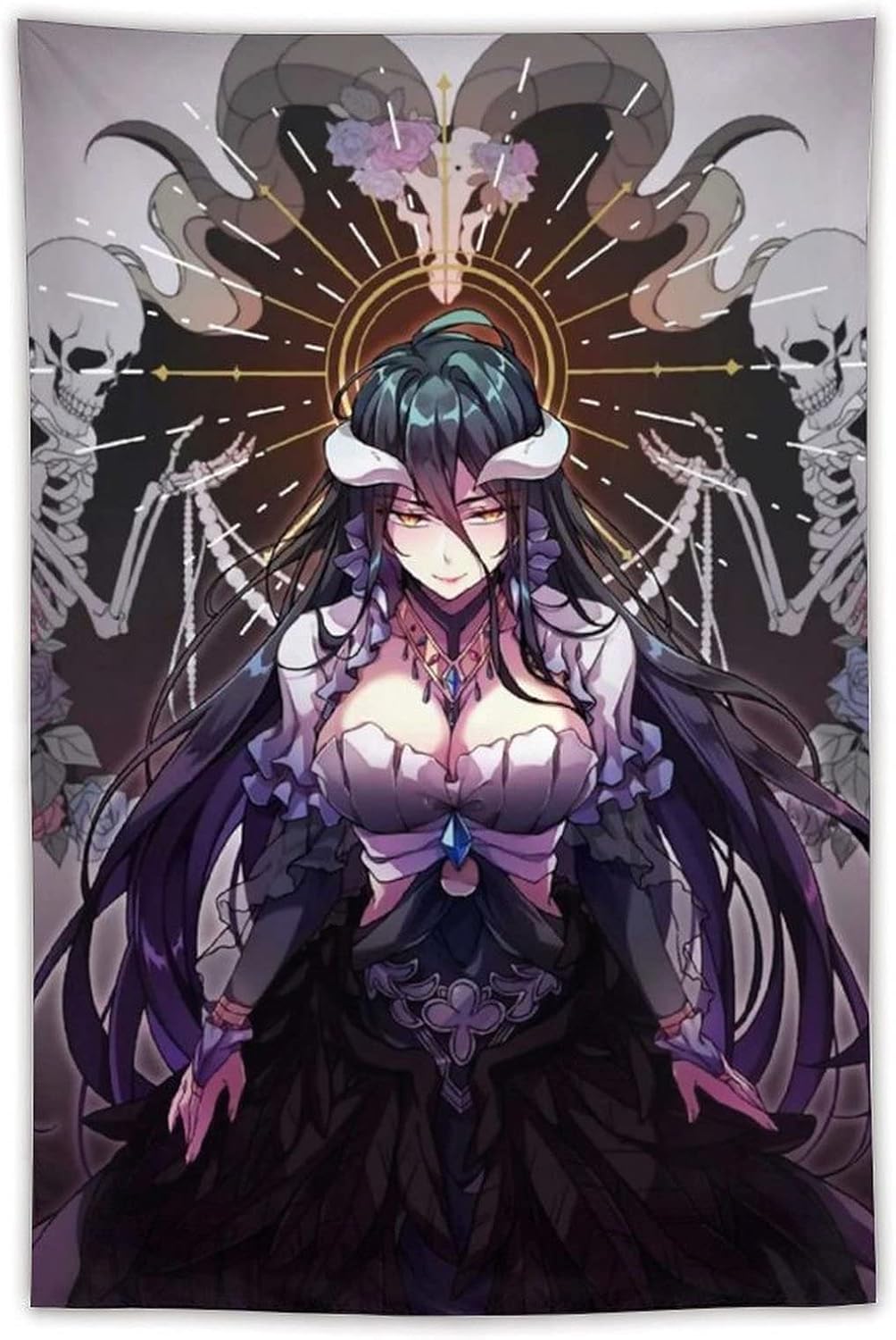 Amazon Co Jp オーバーロード アルベド タペストリー アニメ オシャレ インテリア 高級ポリエステル 耐久性 壁飾り 間仕切り カーテン グッズ 誕生日 贈り物 無臭無味ヨガマット適用 Generic