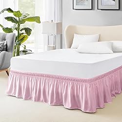 FreshCulture Full Bed Skirt, Elastic Wrap Around