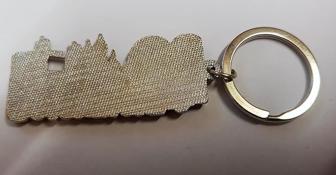 Llavero Londres Color Plateado - Palabra Azul/Íconos/Caja de ...