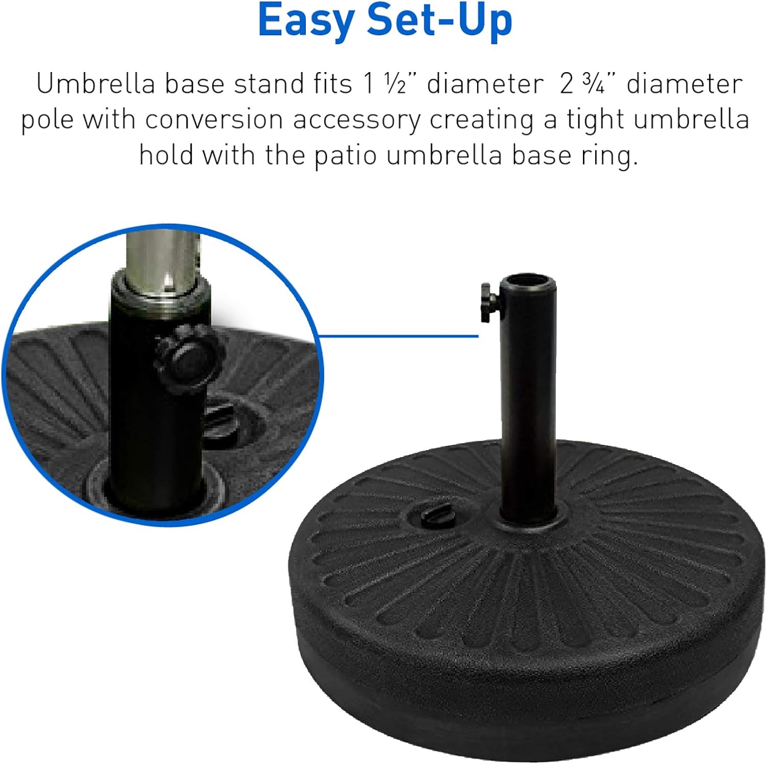 Amazon Com Easygoproducts Egp Base 004 Umbrella Base Water Filled Stand Outdoor Patio Market Heavy Duty Garden Outdoor