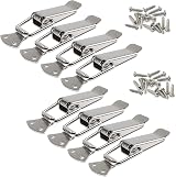 Litensh 8Pcs Stainless Steel Tension Clasp 56mm Lever Latch with Screws view 7