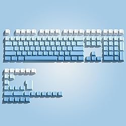 womier PBT keycap Set,Double Shot keycaps 75