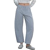 Kedera Women Stripe Barrel Jeans Casual Denim Jeans Loose Wide Leg Baggy Pants Mid Waist Boyfriend Jeans Y2k