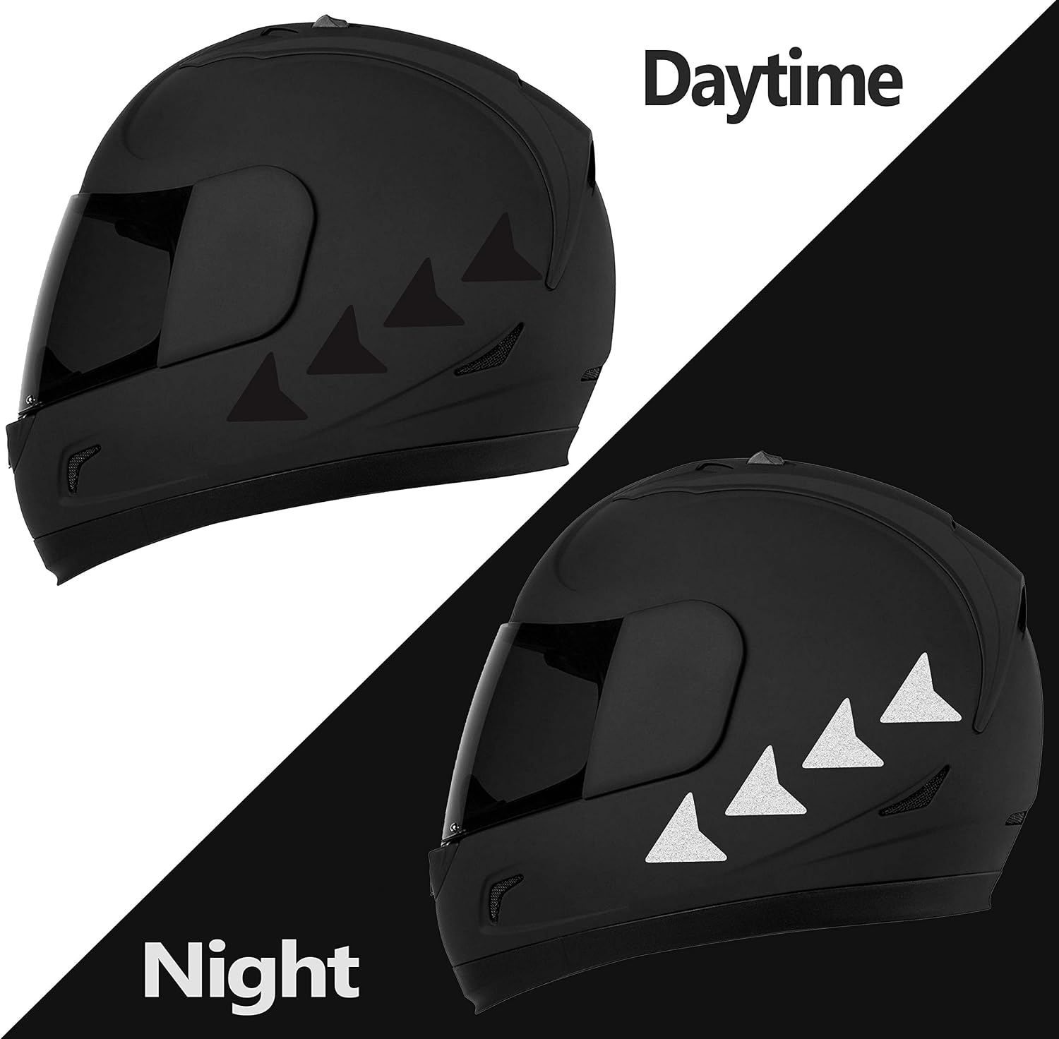 Biomar Labs Reflective Vinyl Sticker Set Weatherproof Self Adhesive Decals for Car Motorcycle Bicycle Scooter Helmet Window Exterior Interior Styling Visibility Personalisation (25 Pieces D 53) - Image 5