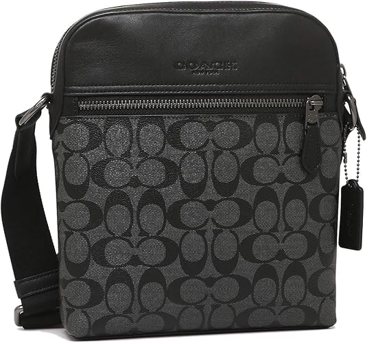 Amazon コーチ ショルダーバッグ アウトレット メンズ Coach F Qbmi5 グレー ブラック 並行輸入品 Coach コーチ ショルダーバッグ
