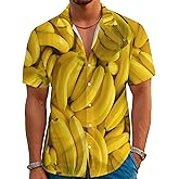 Colonghsou Mens Hawaiian Shirt Funny Beach Shirts for Men Button Down Short Sleeve Aloha Clothing Outfits