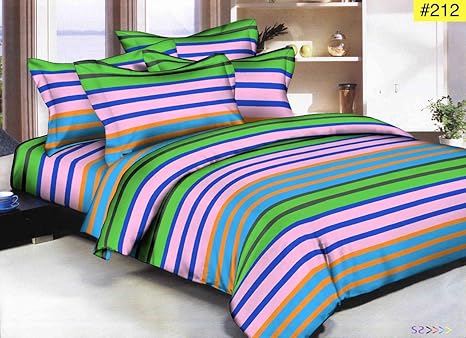 Sai Home Furnishing 100 Glace Cotton Comforter Set For Double Bed