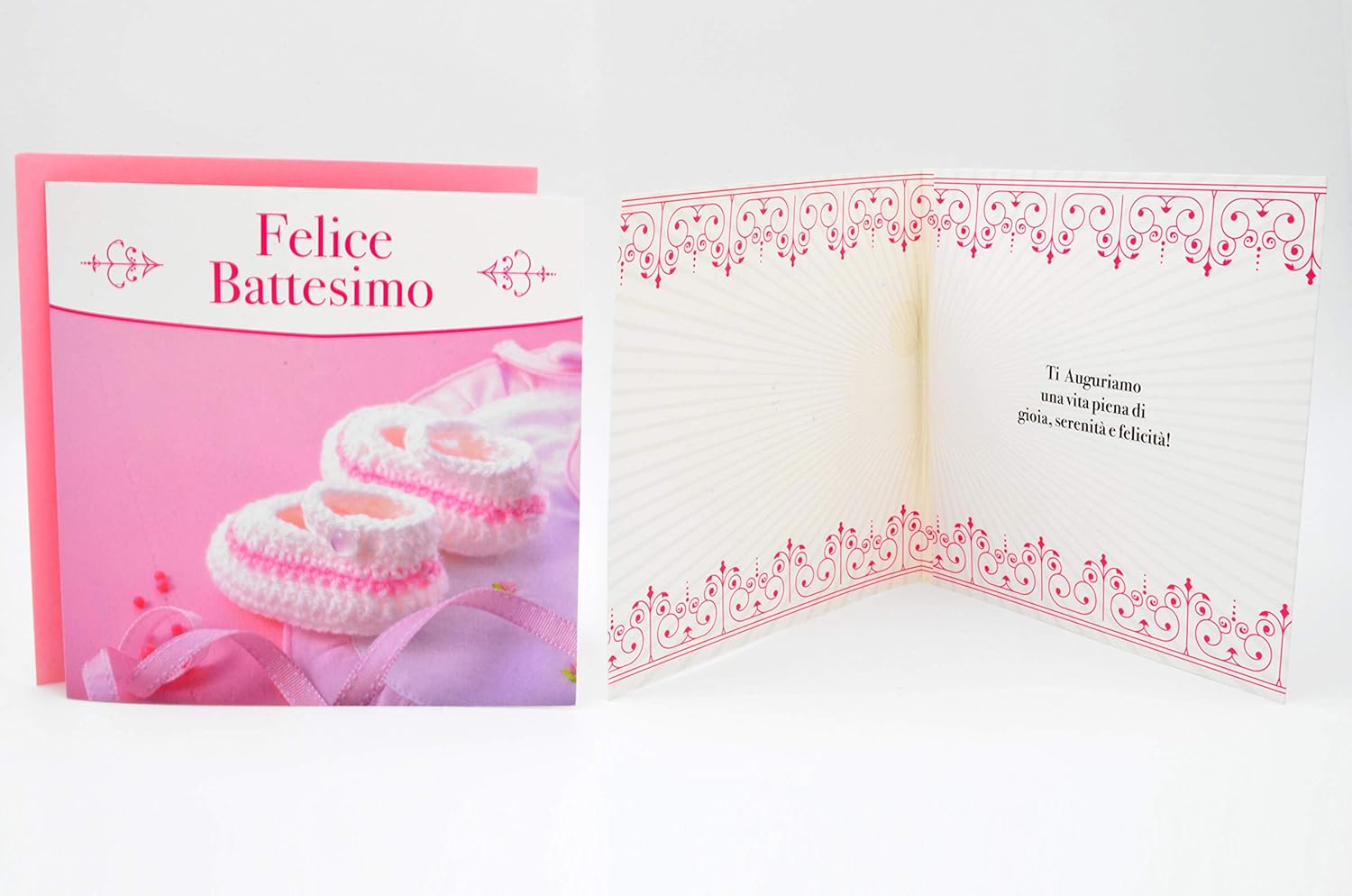 Dream S Party Biglietto D Auguri Per Il Battesimo Bambina Bimba Femmina Lei Rosa Musicale Biglietto Augurale Sonoro Amazon It Giochi E Giocattoli
