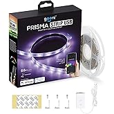 Geeni Prisma Strip USB Smart LED Strip Lights, Indoor/Outdoor Adhesive Strips, Lights for TikTok, Alexa and Google Assistant 