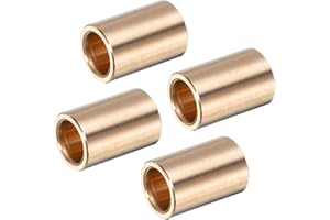 uxcell 4pcs Sleeve Bearings 3/8" Bore x 1/2" OD x 3/4" Length Self-Lubricating Brass Bushing