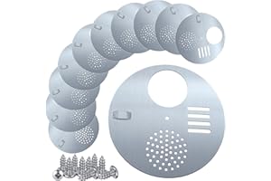 NIZEFEI Bee Hive Nuc Entrance Disc Diameter 4.92" Stainless Steel Bee Hive Entrance Disk Gate Beekeeping Supplies Beehive Tool (10)