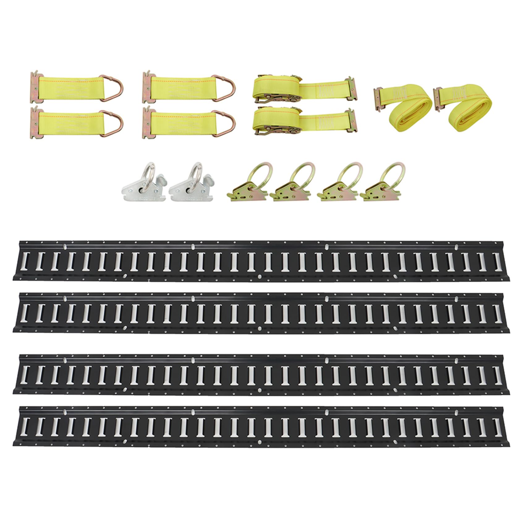 ANTUKO 4-Pack Rails E-Track System Starter Rail Tie Down Kit with 2 ...