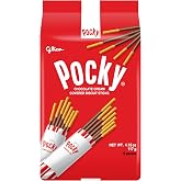Glico Pocky, Chocolate Cream Covered Biscuit Sticks (9 Individual Bags), 4.13 oz