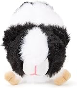 Zappi Co 100% Recycled Black White Dutch Breed Guinea Pig Plush Toy 15cm view 4