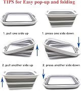 SAMMART 42L Collapsible Laundry Basket Foldable Pop Up Storage Grey view 7
