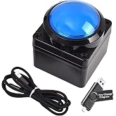 Programmable USB Macro Keyboard, Major Policy Decision Button, One Handed Programmable Setting &amp; Game Switch Control Keyboard, U Flash Disk with Customized Program, Default Enter Function, Blue