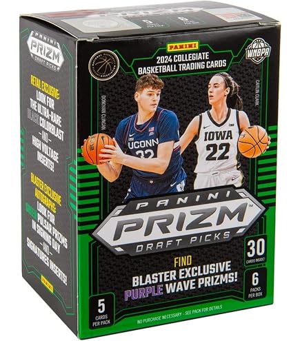 Panini Caitlin Clark Collection Basketball Trading Card Blaster Box : Toys & Games