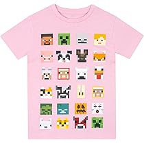 Pyjama Fille Minecraft Creeper - Chemise De Nuit Officielle 100% Polyester - Taille Unique