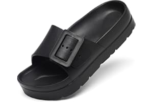 TIKVAW Women's Platform & Wedge Sandals with Arch Support for Woman Slides Comfort Lightweight Outdoor Slippers Ultra Cushion