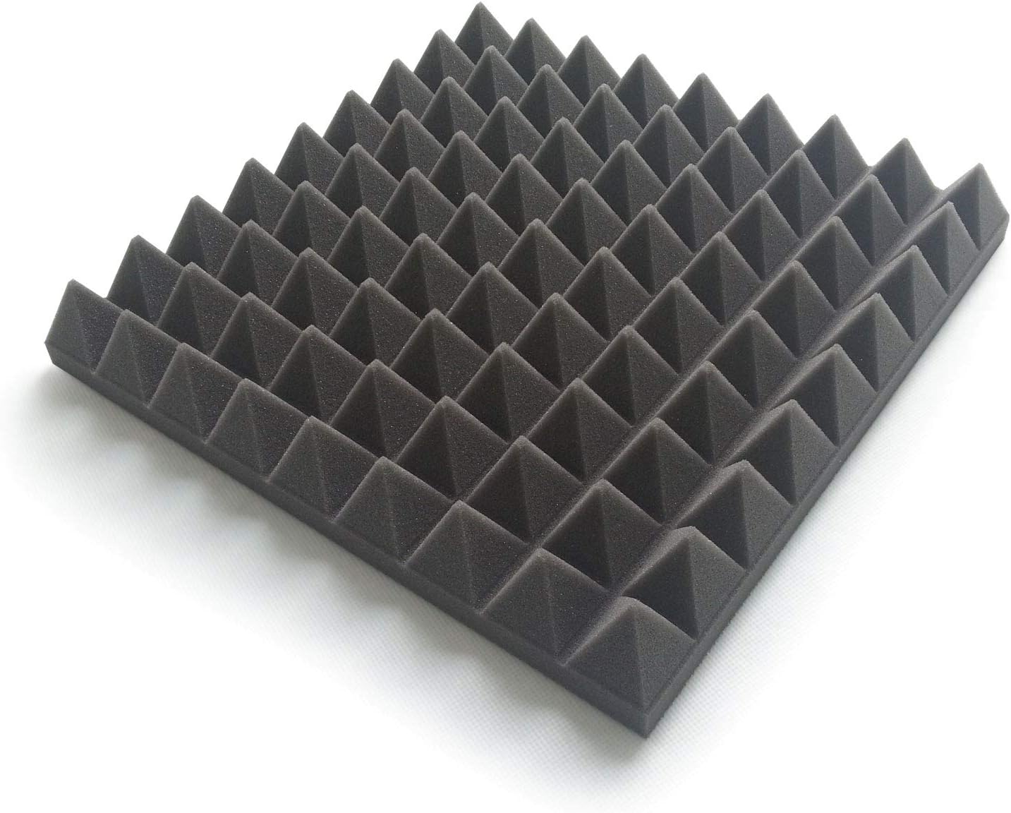 8x AFP305 Pro Acoustic Foam Pyramid Tiles, Studio Sound Treatment (8 Tile Pack)