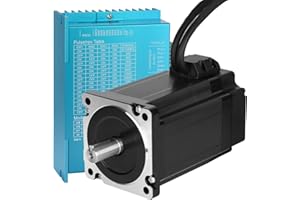 YEJMKJ Nema 34 Closed Loop Stepper Motor Kit 8.5Nm/1203.7oz.in Nema34 Stepper Motors 118MM with 0-8.2A 18-80VAC or 24-110VDC Closed Loop Stepper Driver BHA860 for 3D Printer CNC Carving Machine