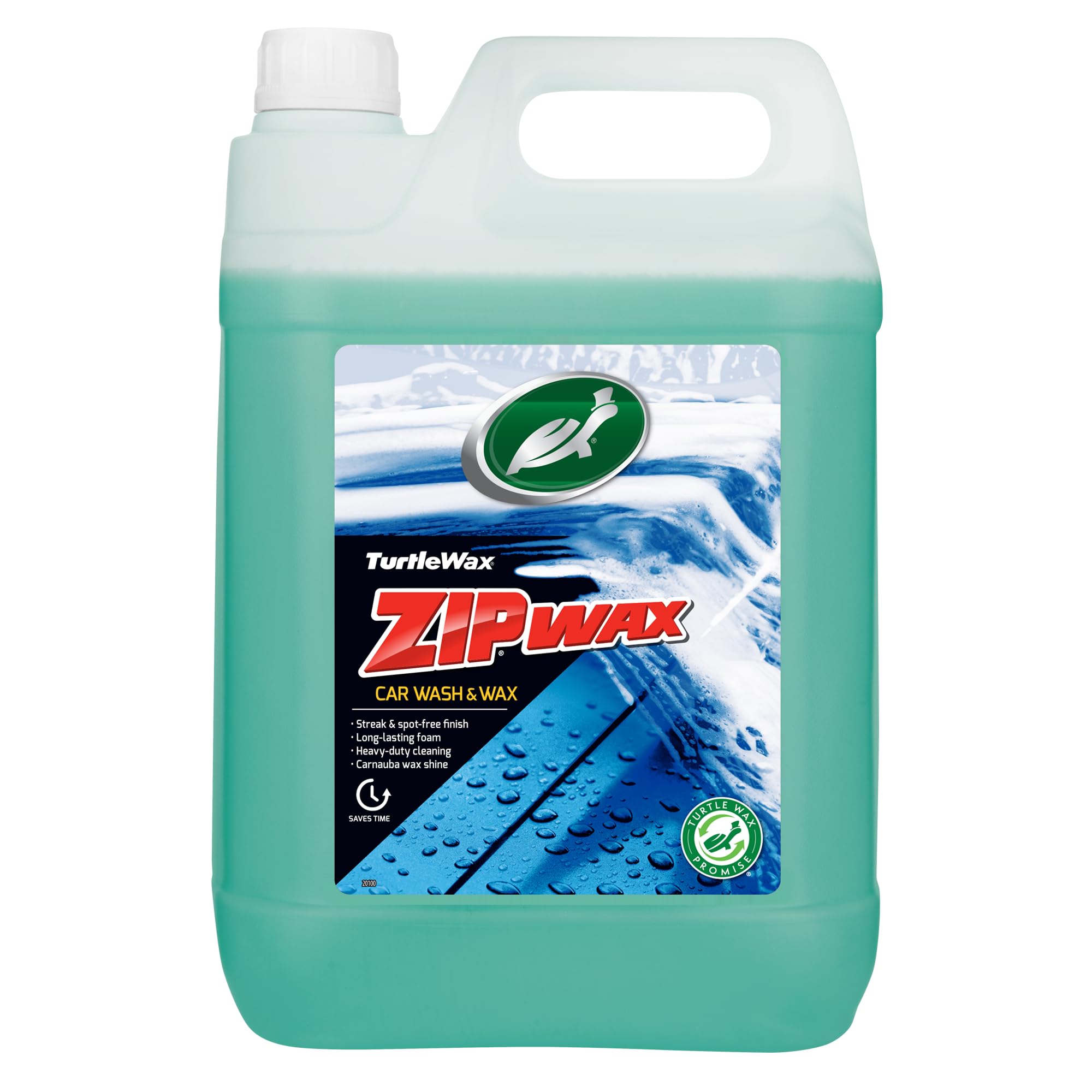 Turtle Wax Zip Wax Super Concentrated Car Wash & Wax – 5 Litre Fast, Effective Cleaning – Brilliant Shine Every Time