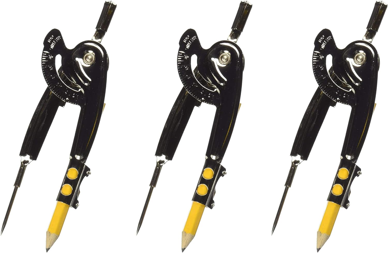 Westcott Metal Ball Bearing Compass with Pencil, Nickel Plated : Geometry Compasses : Office Products