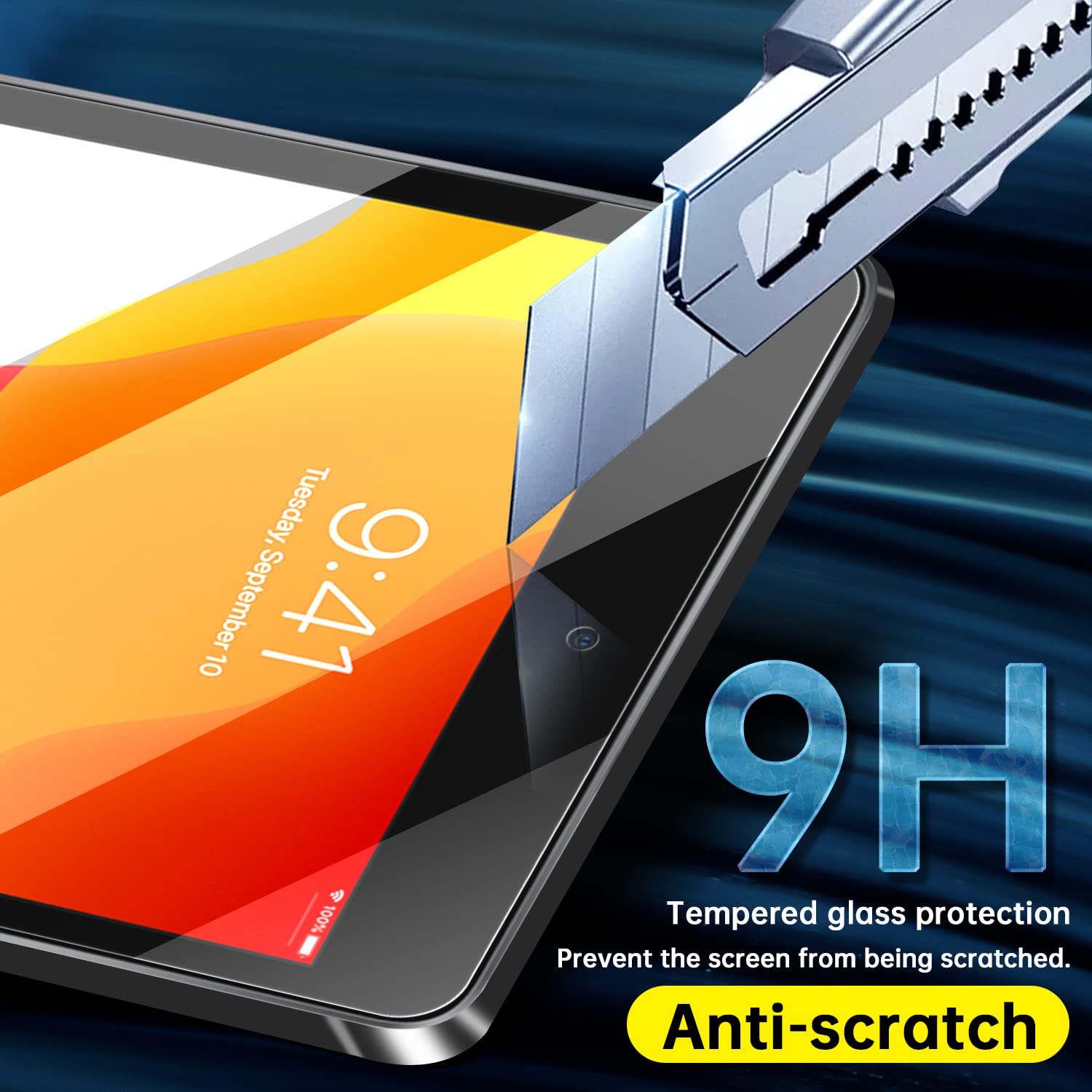 avakot 2 Pack Screen Protector for iPad Mini 5 | Ultra Clear Transparency Tempered Glass Film for iPad Mini 4 2015 | Anti-Scratch Sensitive Hardness Screen Protector for iPad Mini 7.9 Inch 2019