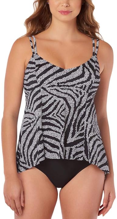 black tankini swim top